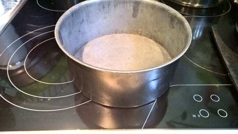 image for Non-Stick Round Loose Base Deep Cake Tin,