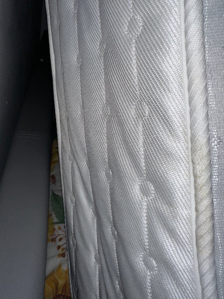 Double bed metal frame matching head board and foot board 