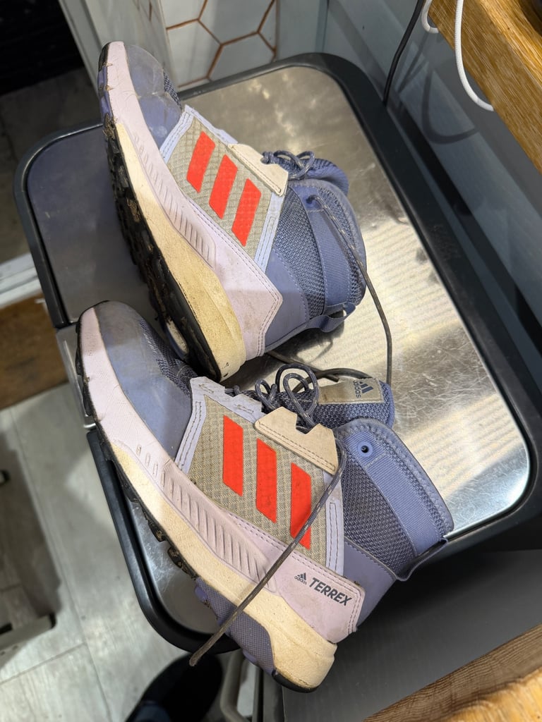 image for Adidas Terrex Mid GTX RAIN.RDY Hiking Shoes UK 2 — Good Condition