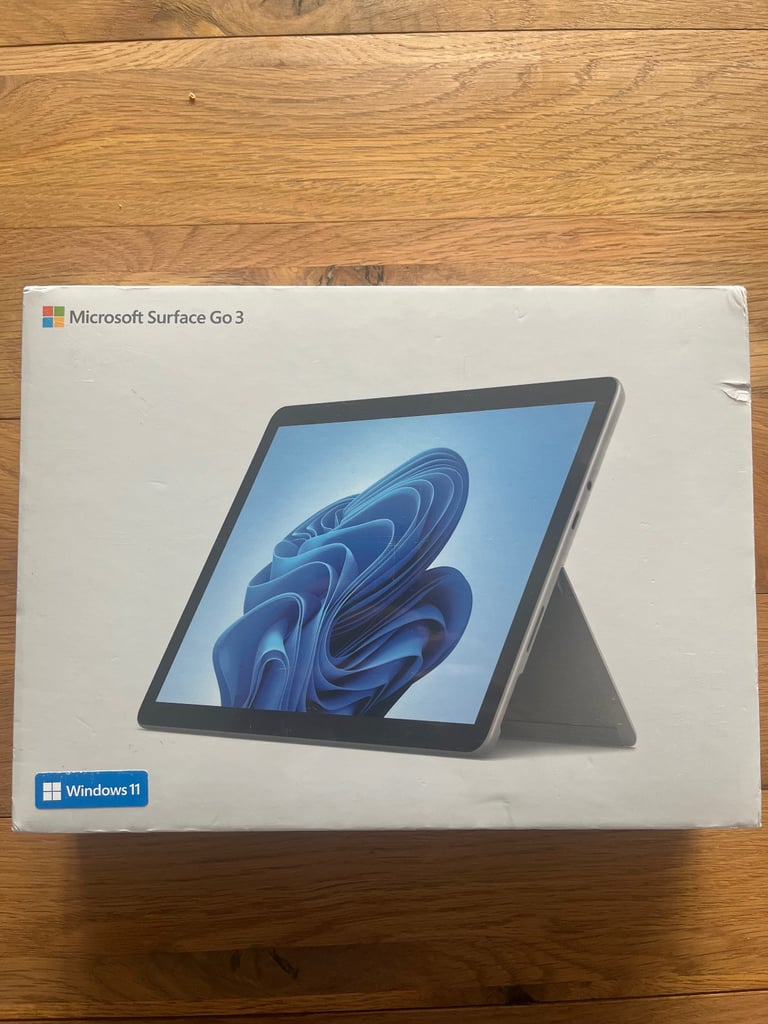image for Microsoft Surface Go 3 10.5” Pentium Gold 8GB RAM 128GB SSD Platinum.