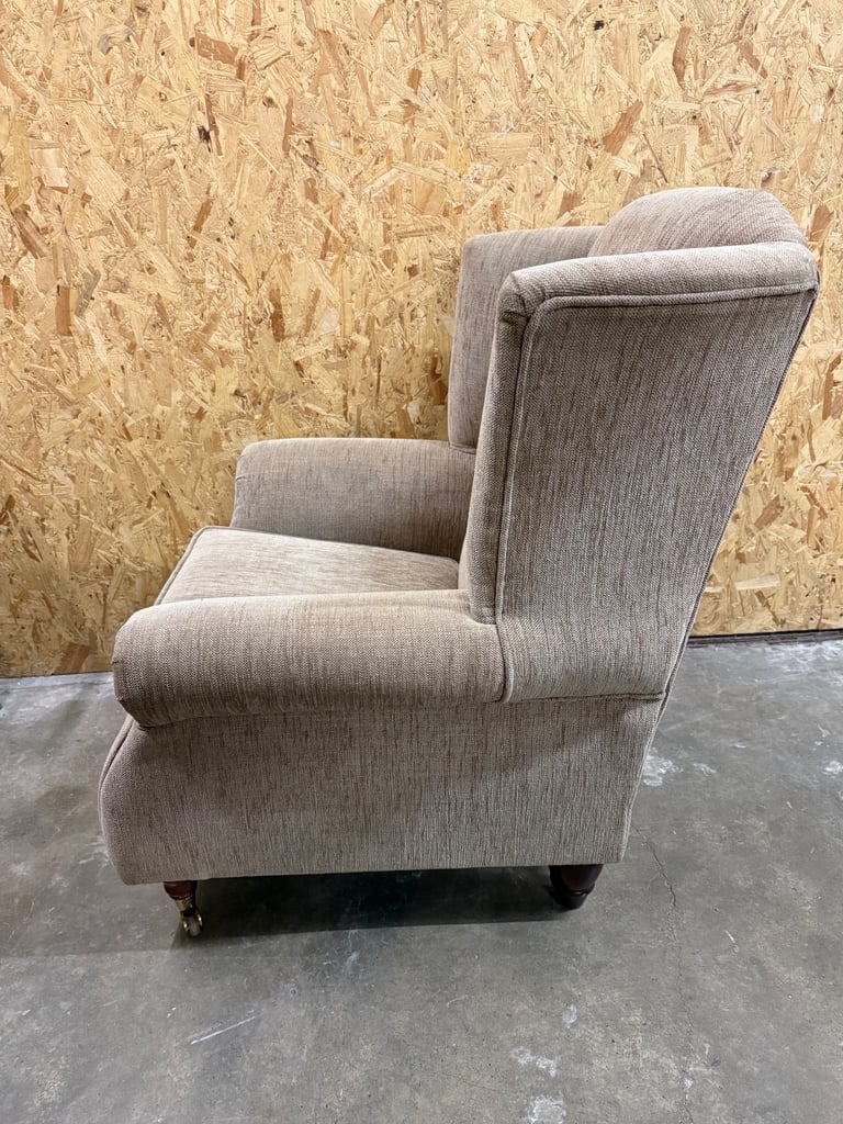 Fabric Armchair On Castors
