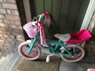 New Halfords Apollo Mermaid Children Girls Bicycle (14&quot; wheel, 4 to 6 years, stabilisers)—Was £160