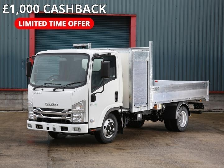 £35,997 + Vat ISUZU GRAFTER N35 125T 3.5t LWB Chassis Cab Tipper Body & Tool pod
