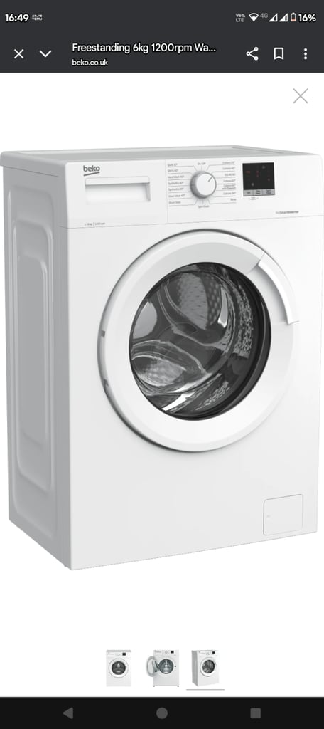 Washing machine 6kg new 