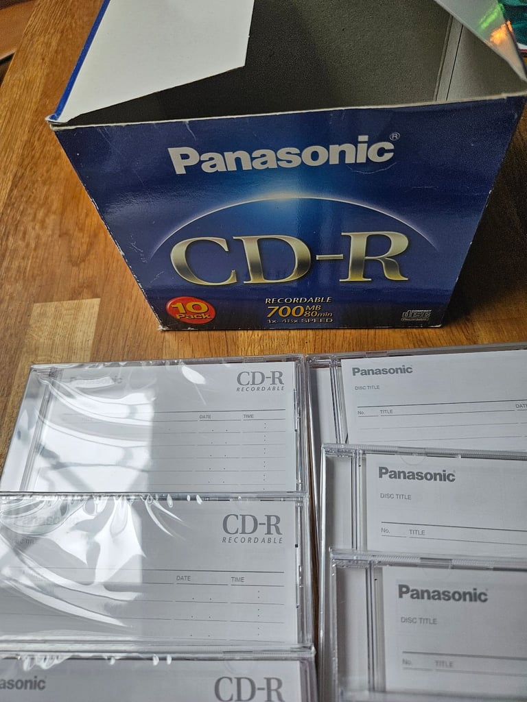 image for 9 Panasonic CD-R Recordabke discs