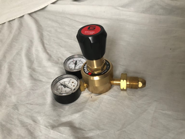 Acetylene Gas Single Stage 2 Gauge Bottle Regulator