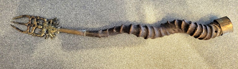 Antique Blackbuck Indian Antelope Roasting Fork