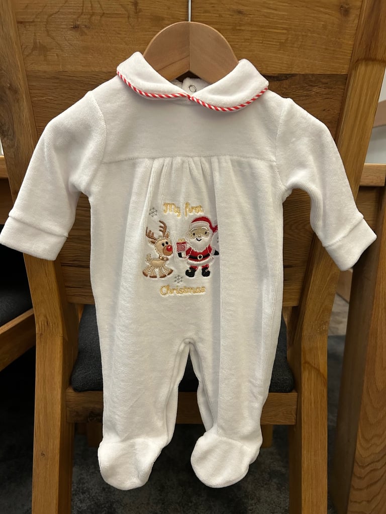 My first Christmas sleepsuit