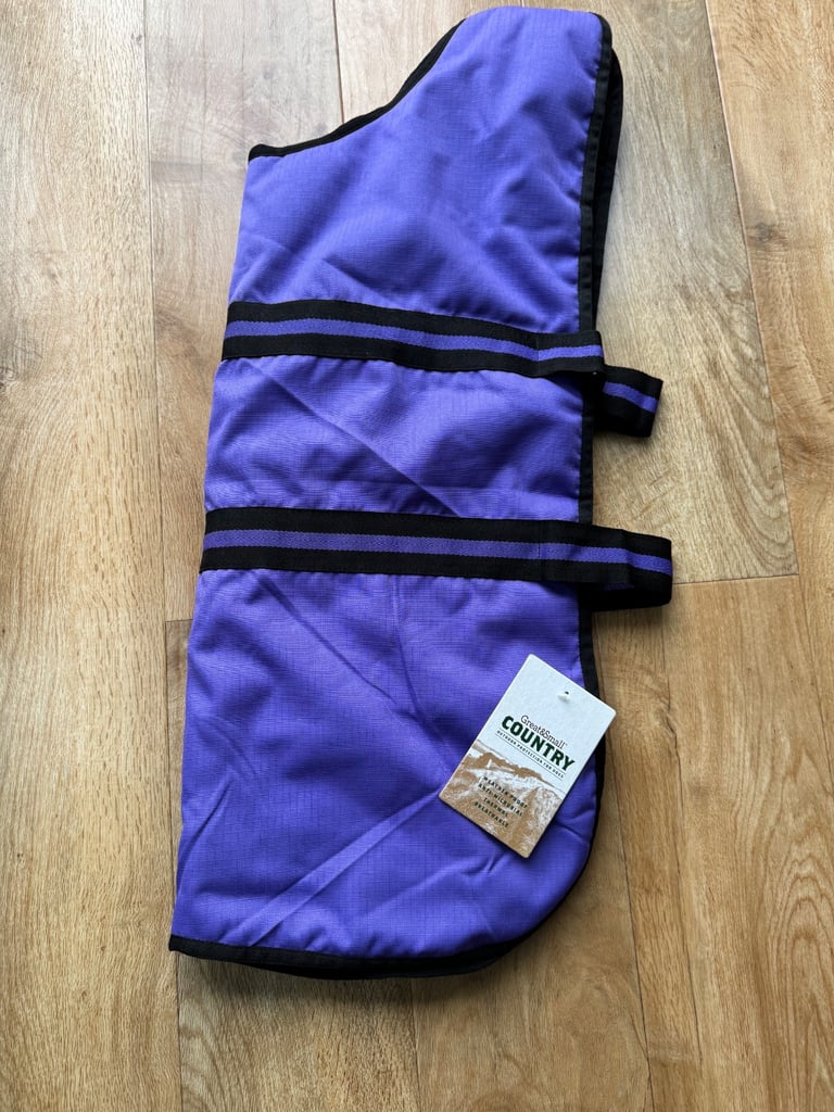 Purple dog coat size 66CM 