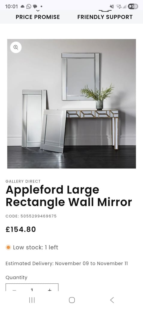 image for Appleford large mirror