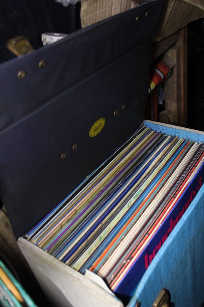James Last = 47 x vintage vinyl LP's contained within a scruffy record case