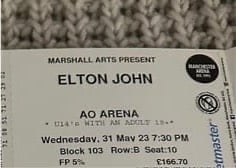 Elton John Tickets AO Manchester 31st May