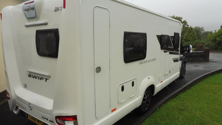 Bessacarr 574 4 berth 4 seat belts fixed single beds motorhome for sale