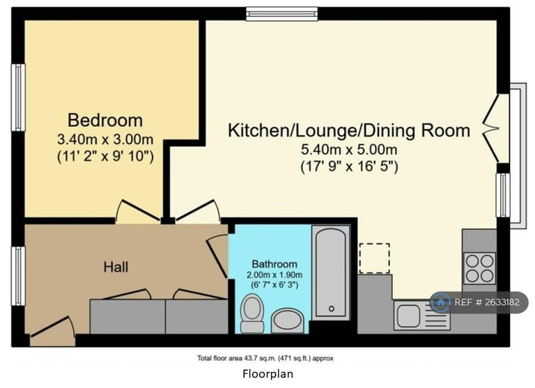 1 bedroom flat in Kenyon Way, Slough, SL3 (1 bed) (#2633182)