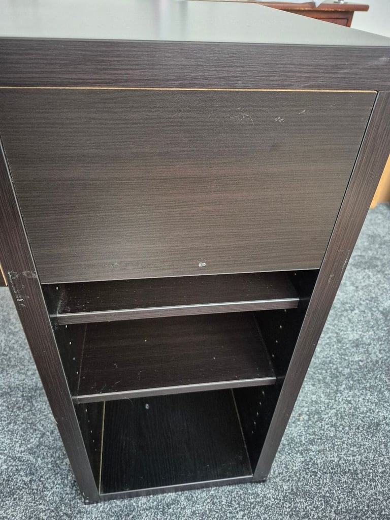 Black Ikea desk