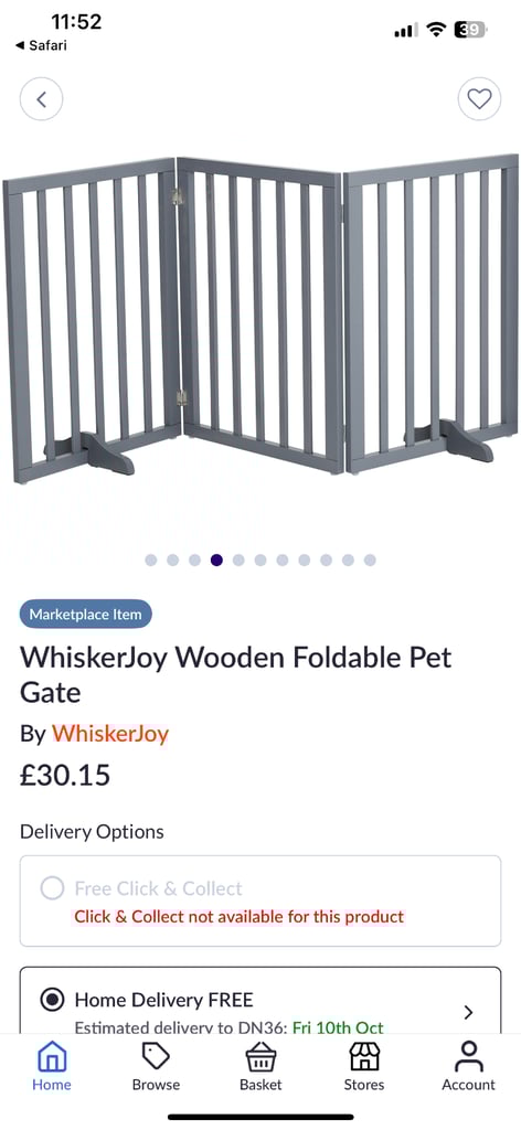 image for Pet gate foldable damaged 