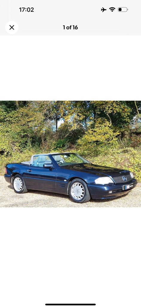 1997 Mercedes-Benz S Class SL320 2dr Auto [5] CONVERTIBLE Petrol Automatic