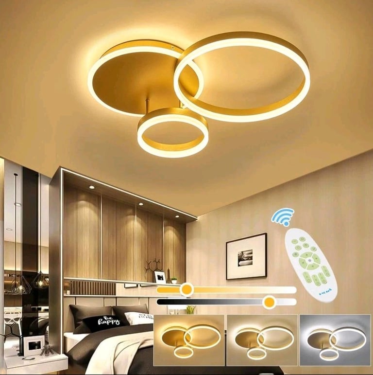 image for XEMQENER LED Ceiling Light