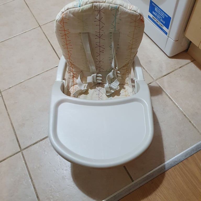 image for Mothercare adjustable high chair with straps