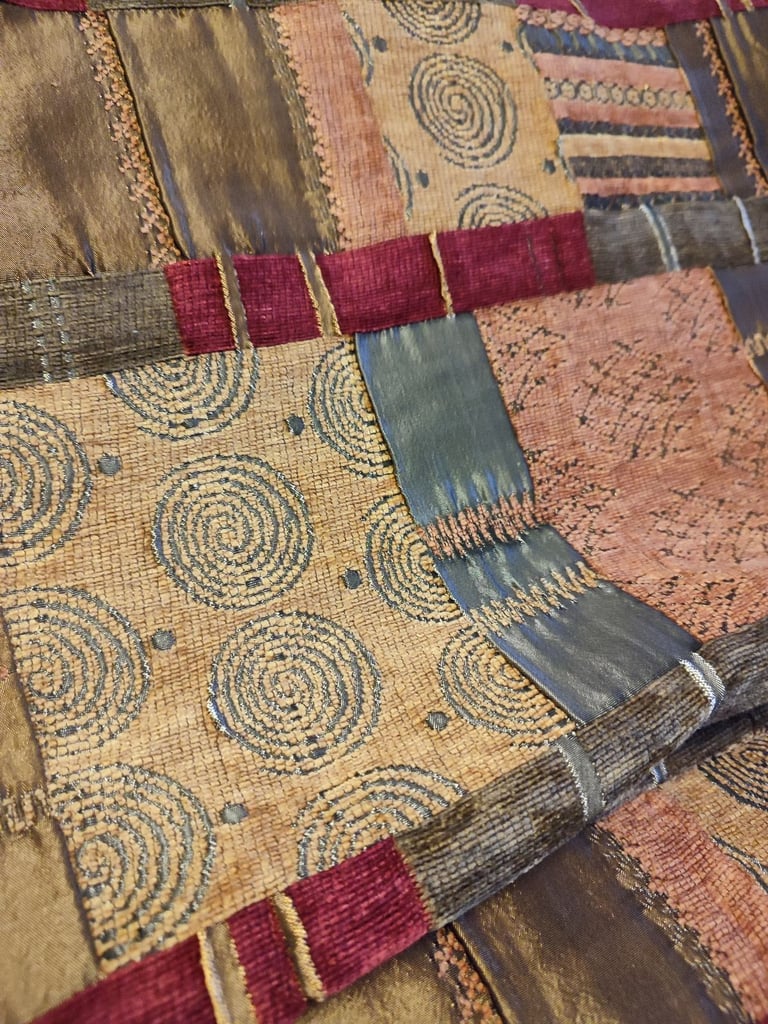 Moroccan style Bay window Roman blinds drop max 3m