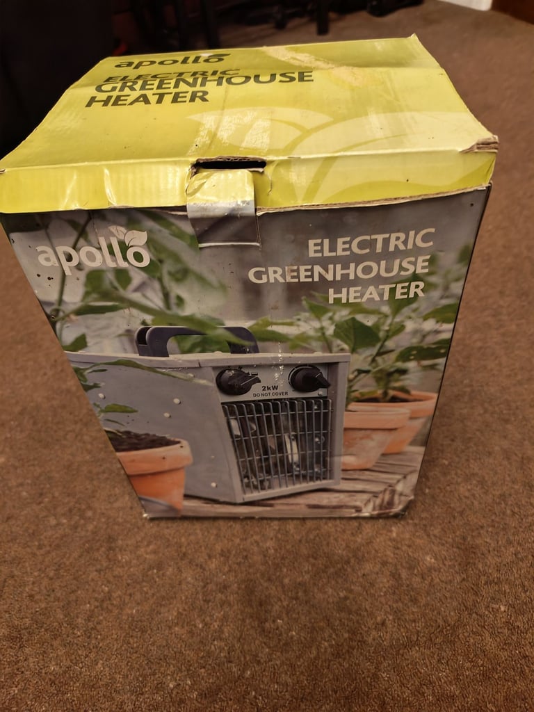 image for Apollo electric greenhouse heater 2kw.