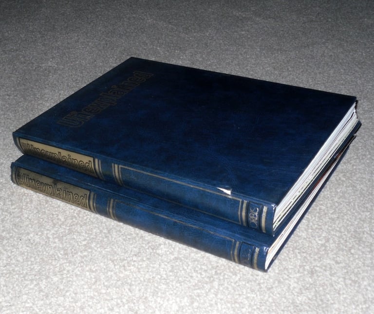The Unexplained Magazine Pages 322 to 989 with 2 Hardback Binders