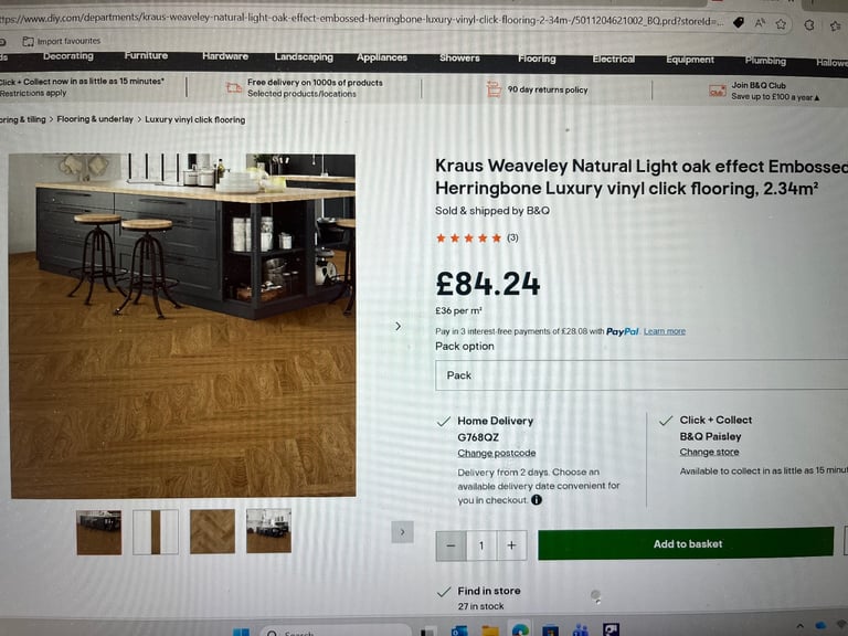 KRAUS HERRINGBONE LIGHT OAK FLOORING