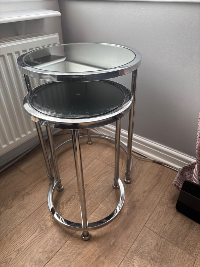 image for Mirror glass side tables