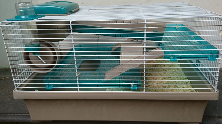 Hamster or gerbil cage.