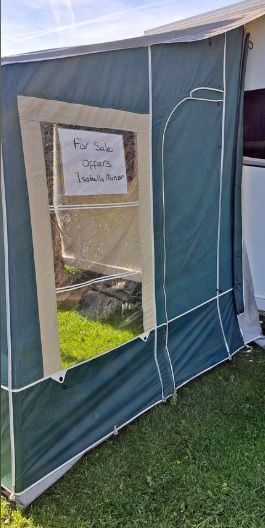 Caravan Awning Isabella Porch 225 Very Good Condition