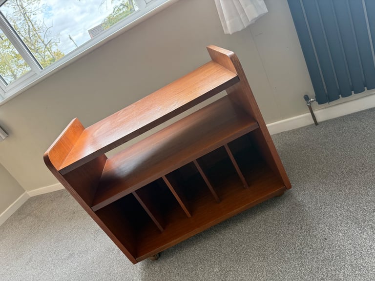 a mid-century teak TV or record 
