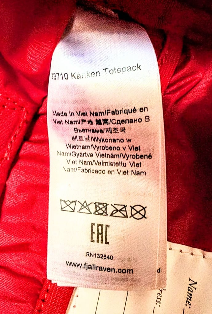 Fjallraven Red Totepack 