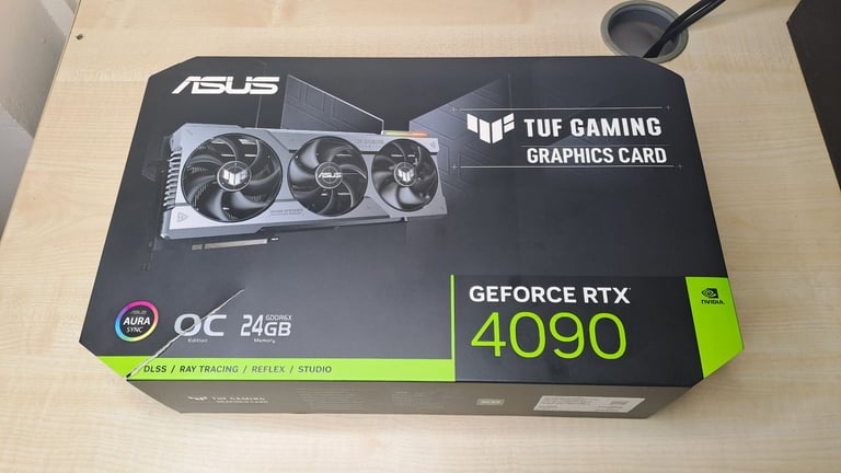 image for Asus GeForce RTX 4090 OC 24GB DDRX6 TUF Gaming Graphics Card