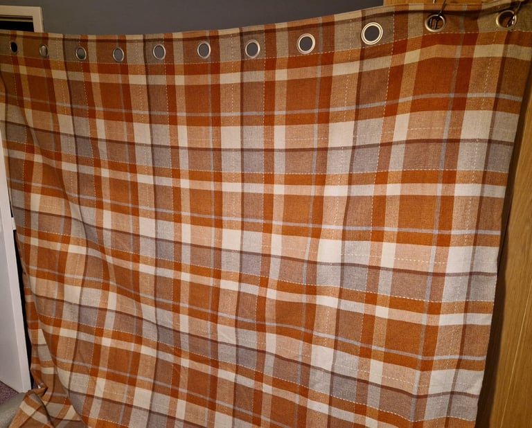 Tartan Eyelet Curtains 