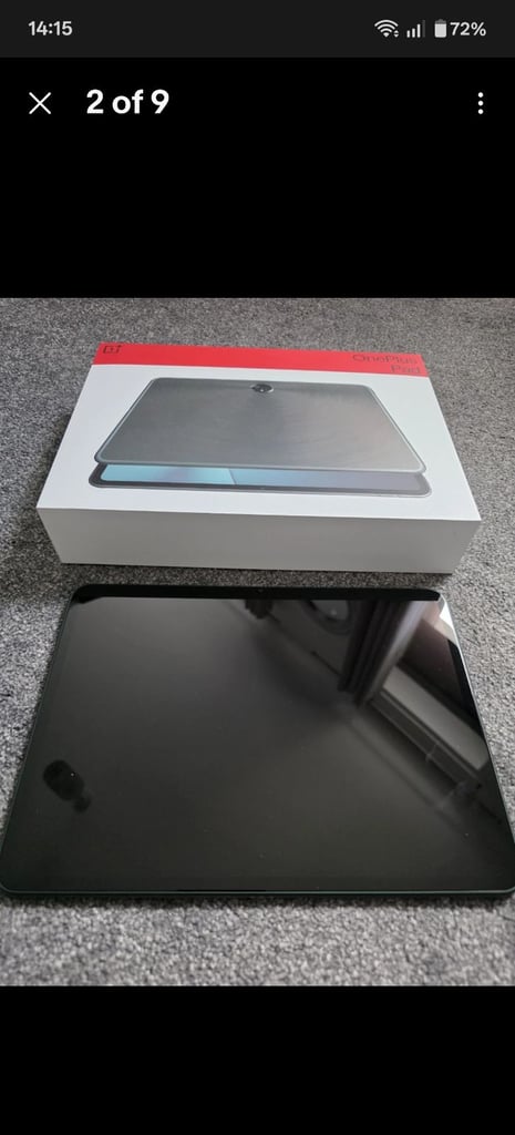 image for Oneplus pad, 11.6 screen, 128gb, WiFi, with official folio case, as New condition. 