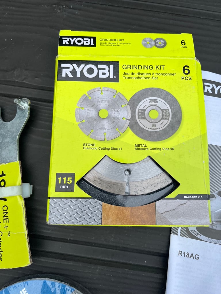 Ryobi R18AG-0 18V ONE+ Angle Grinder (Battery & Charger Excluded)