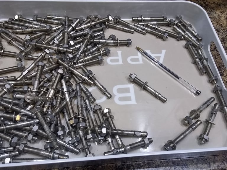 image for JCP M8 75mm Stainless A4 Through Bolts x 100