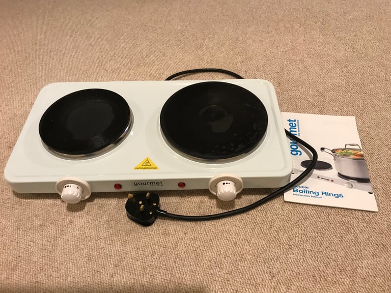 Kitchen worktop electric double boiling ring