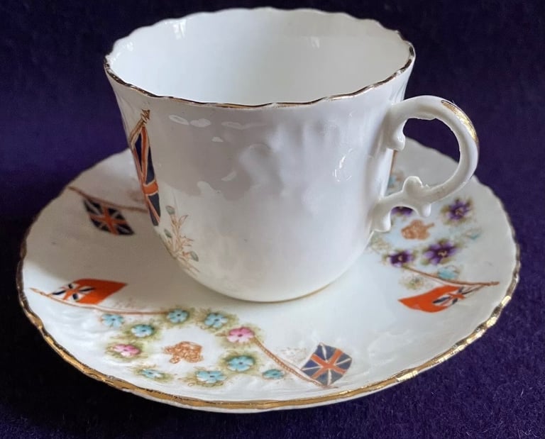 Commemorative Cup & Saucer Queen Victoria Edward VII Long Live The King  