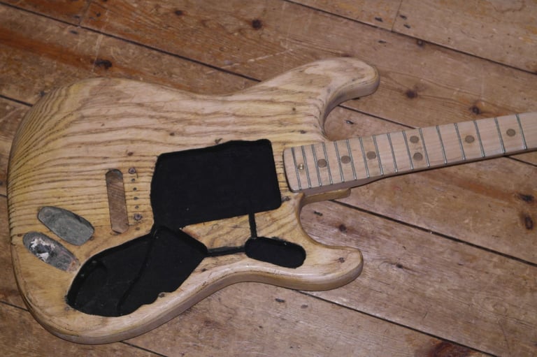 1976 Fender USA Stratocaster project, body and neck heavily modified