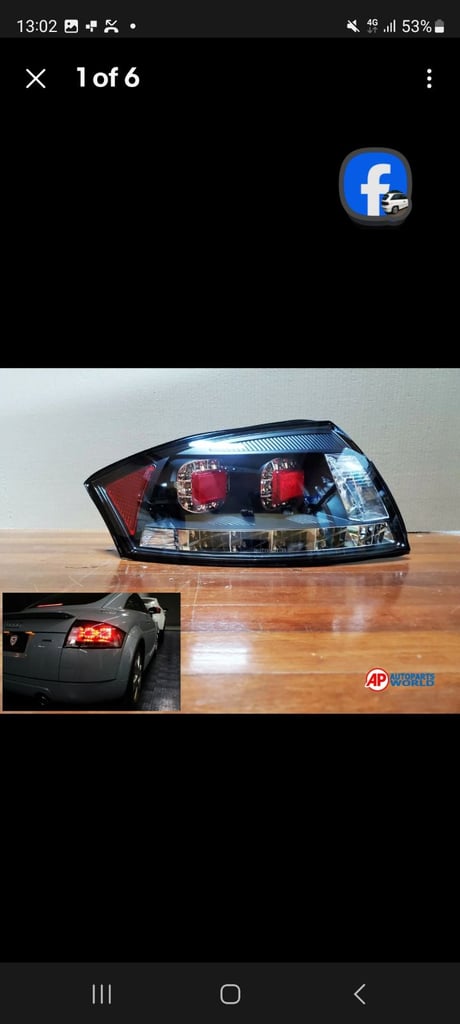 Audi tt new rear dark l.e.d lexus lights x2