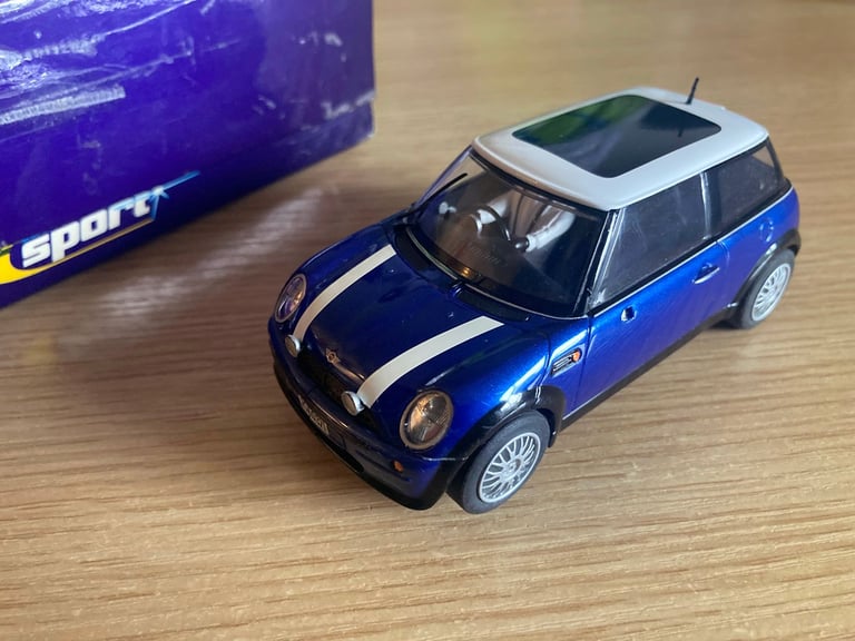 image for Scalextric C2539A 'The Italian Job' Mini Cooper S - blue - limited edition, 2003