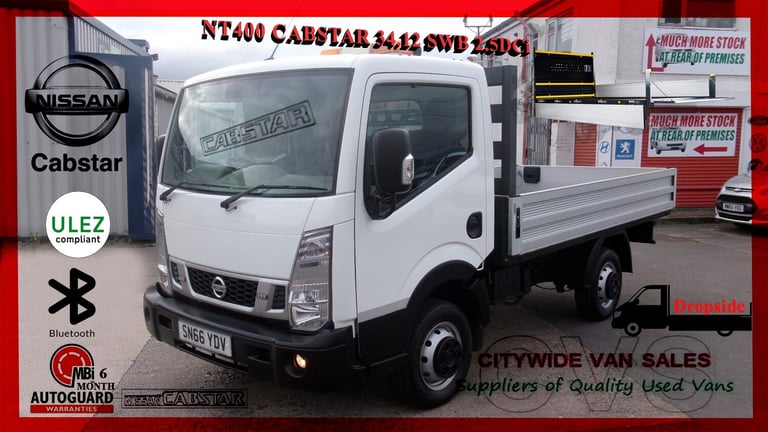 image for 2016 Nissan Cabstar 34.12 2.5 dCi Dropside Dropside Diesel Manual