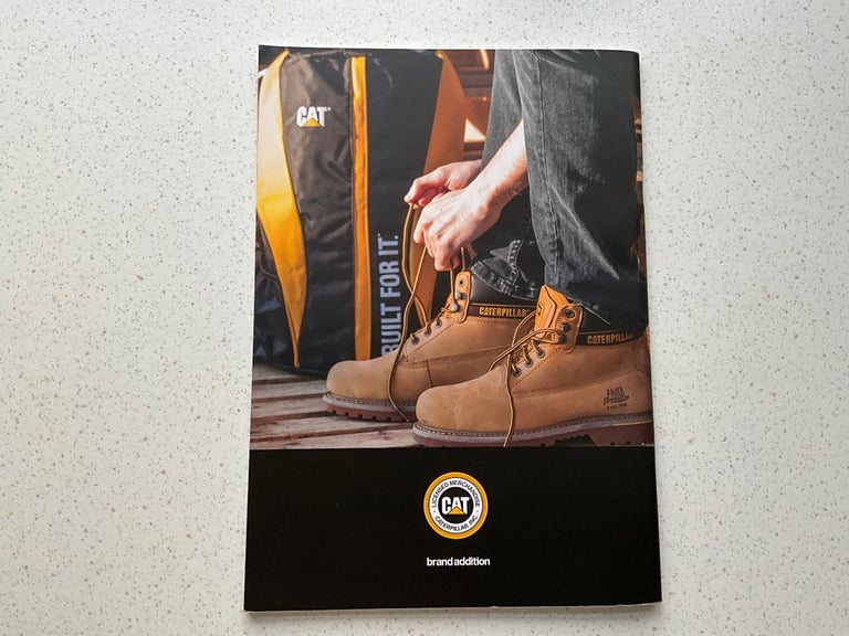 CAT Caterpillar Finning Brand Addition Merchandise Catalogue 2017, Clothes, Watches, Bags, Footwear