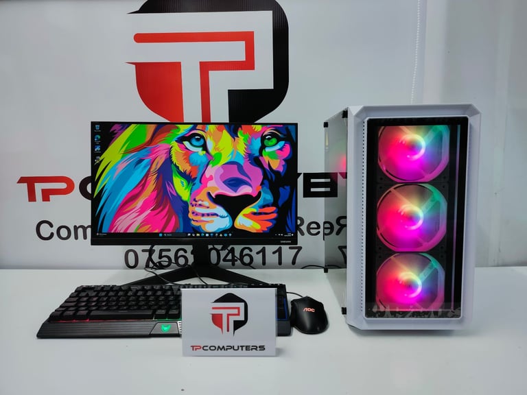 RGB Quick Gaming Computer PC Desktop Setup Bundle | i7 Procesor | RTX 4060 Graphics | 1TB