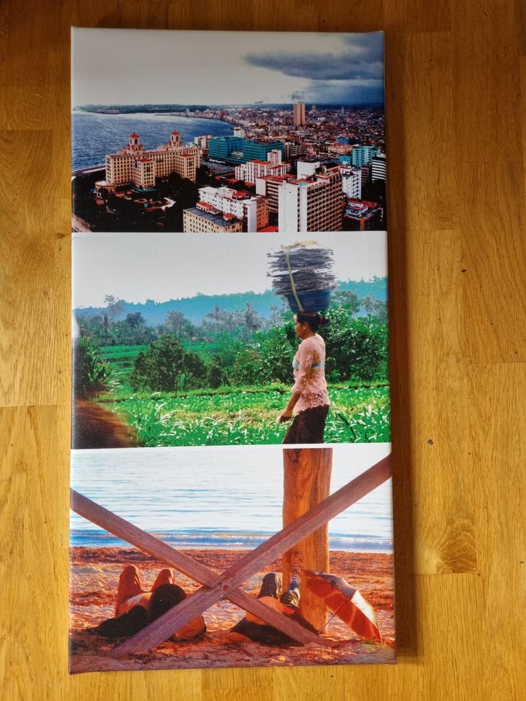 Around the world art on canvas