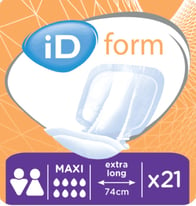 iD Expert Form - Maxi Pads - 21 Pads per Pack. 8 packs available with discount.