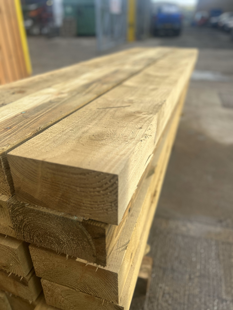 Railway sleepers 2.4m (8') green