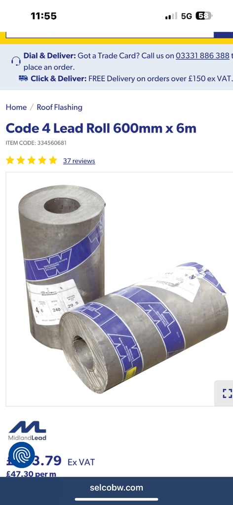 Code 4 lead brand new