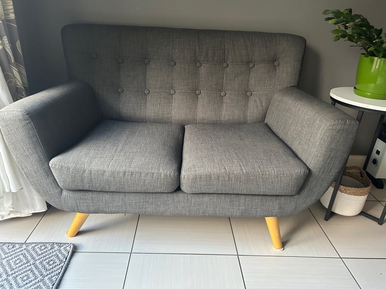 Grey 2 seater sofa